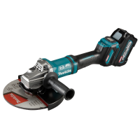 Аккумуляторная болгарка (УШМ) Makita GA038GT201 (230мм, 40В, 2*АКБ 5А·ч)