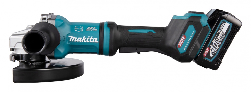 Аккумуляторная болгарка (УШМ) Makita GA038GT201 (230мм, 40В, 2*АКБ 5А·ч)