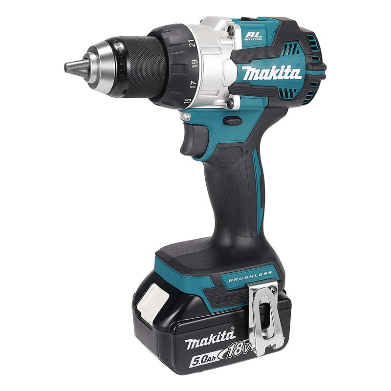 Аккумуляторная 18V дрель-шуруповерт Makita DDF489RTJ (2*АКБ 5Ач,  ЗУ)
