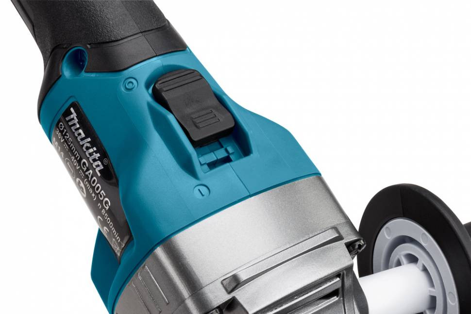 Аккумуляторная болгарка (УШМ) Makita GA005GU201 (125мм, 40В, 2*АКБ 4А·ч F серии)