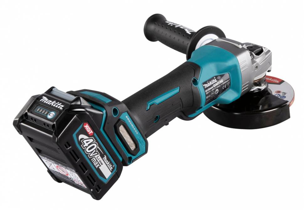 Аккумуляторная болгарка (УШМ) Makita GA013GU201 (125мм, 40В, 2*АКБ 4А·ч  F серии)