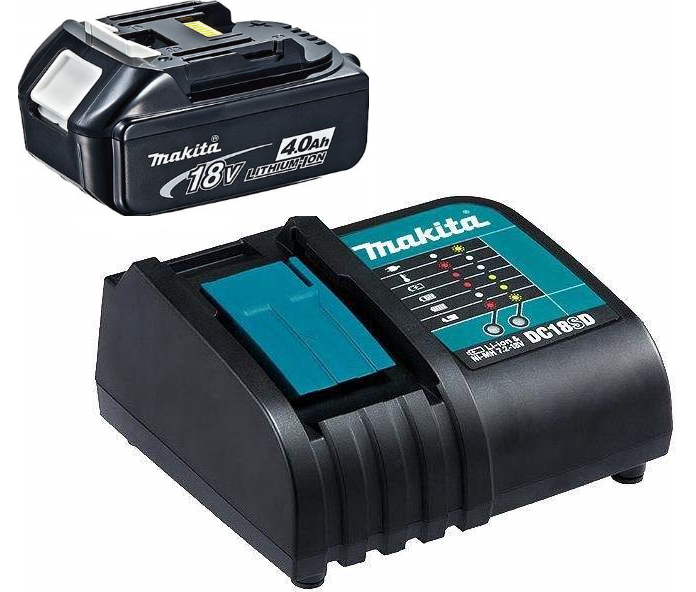 Аккумулятор BL1840B (18В, 4.0 Ач, Li-Ion)+зарядное устройство DC18SD Makita 19SD40-1