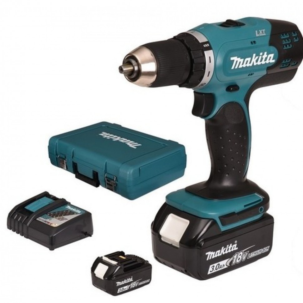 Аккумуляторная дрель-шуруповерт Makita DDF453RFE