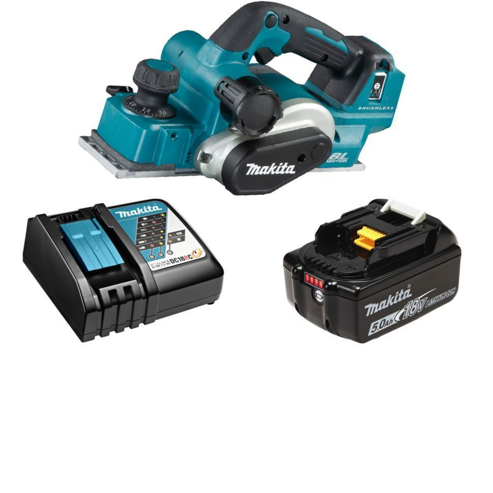Аккумуляторный рубанок Makita DKP181RT 18В, 1х5Ач, ЗУ