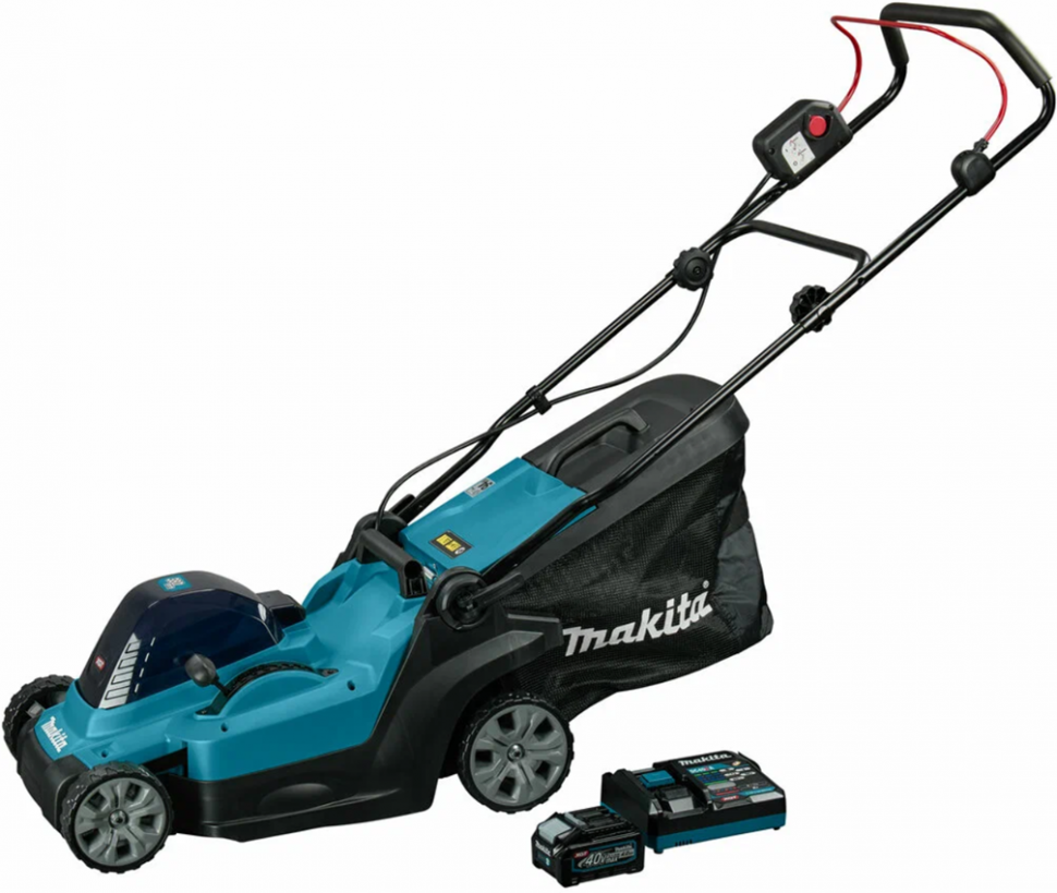 Газонокосилка аккумуляторная 38см, 40В Makita LM003GU102 (1* АКБ 4Ач F серии , ЗУ)