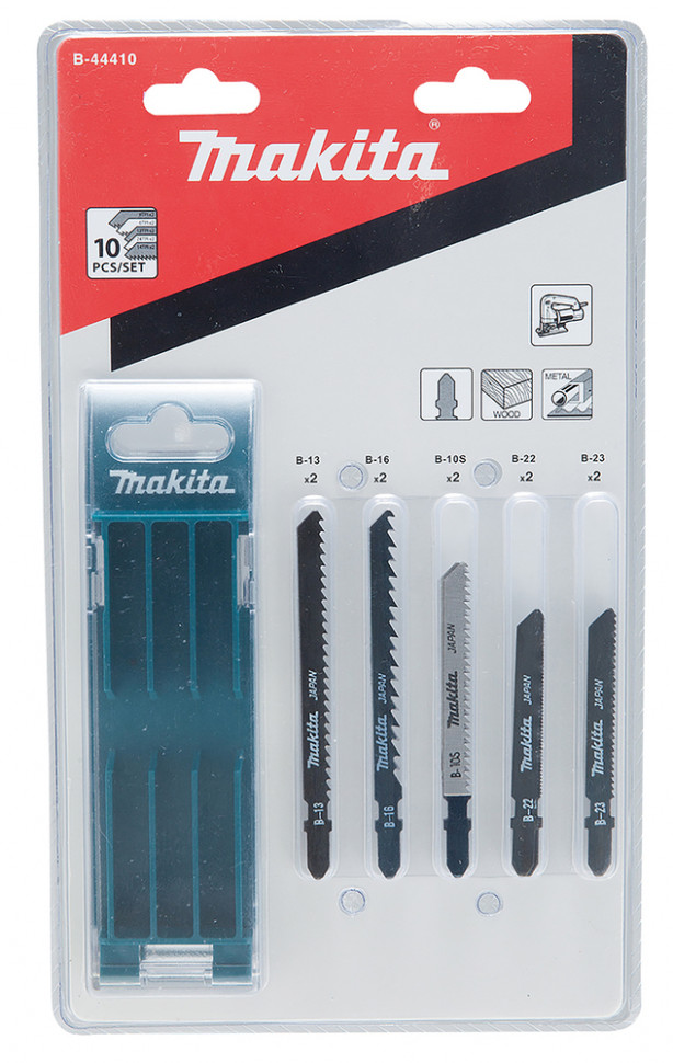 Набор пилок для лобзика 10 шт Makita B-44410