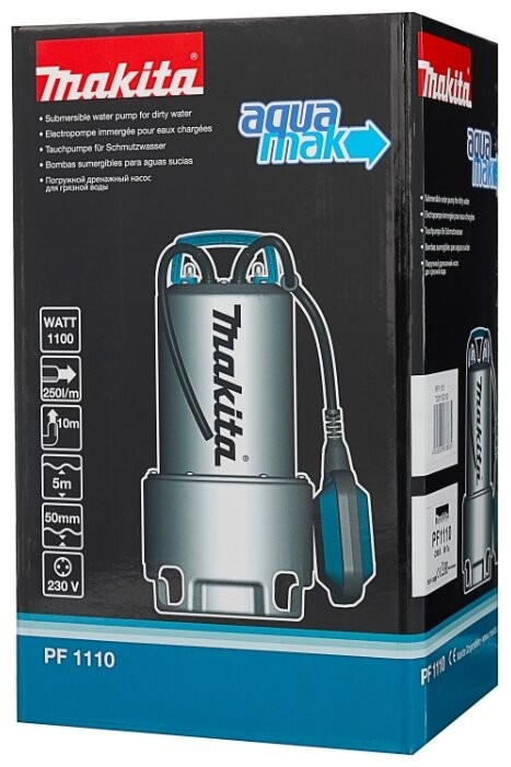 Насос дренажный погружной Makita PF1110 (PF 1110) Насос дренажный погружной Makita PF1110 (PF 1110)