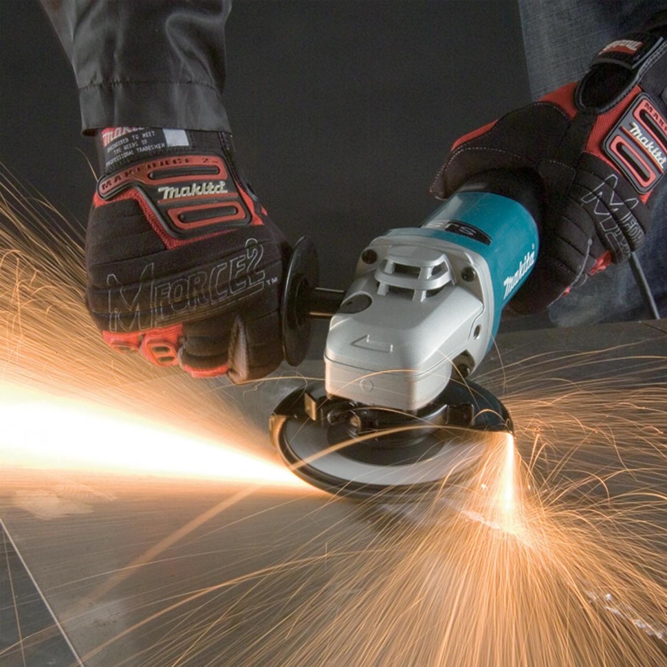 Угловая шлифмашина (болгарка) Makita 9565CVR, 125 мм, 1400 Вт, регулировка оборотов