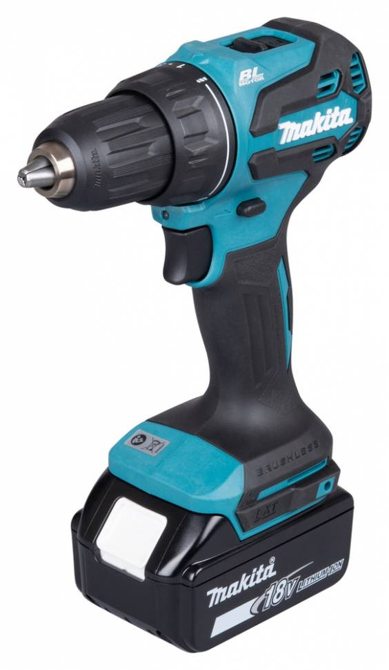 Аккумуляторная ударная дрель-шуруповерт Makita DHP490F005 18V, 50Нм (1*3Ач, медленное ЗУ)