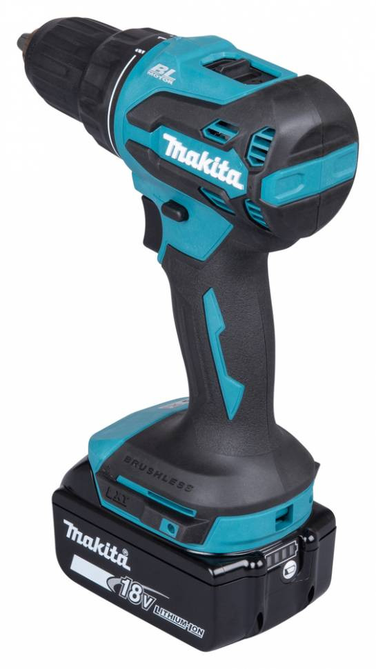 Аккумуляторная ударная дрель-шуруповерт Makita DHP490F005 18V, 50Нм (1*3Ач, медленное ЗУ)