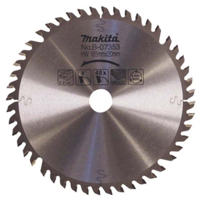 Диск пильный Makita Standart,ф165х20х1,3мм,10зуб,для дерева (D-03327)