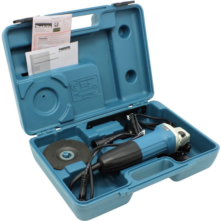 Угловая шлифмашина (болгарка) Makita GA5030K, 125 мм, 720 Вт