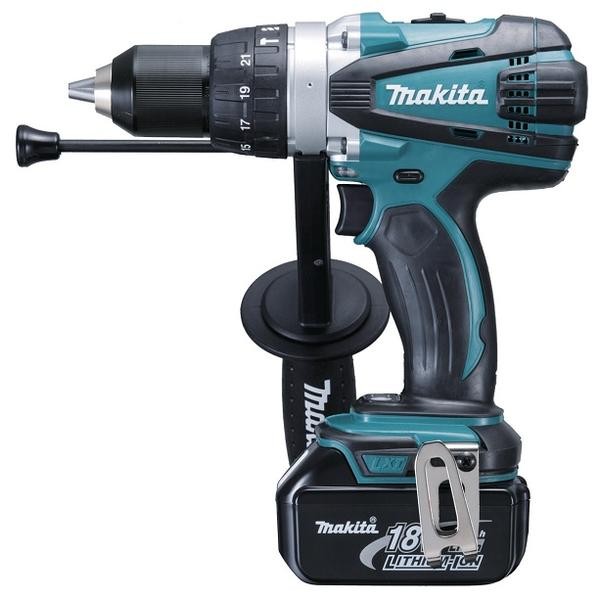 Аккумуляторная ударная дрель-шуруповерт Makita BHP458RFE