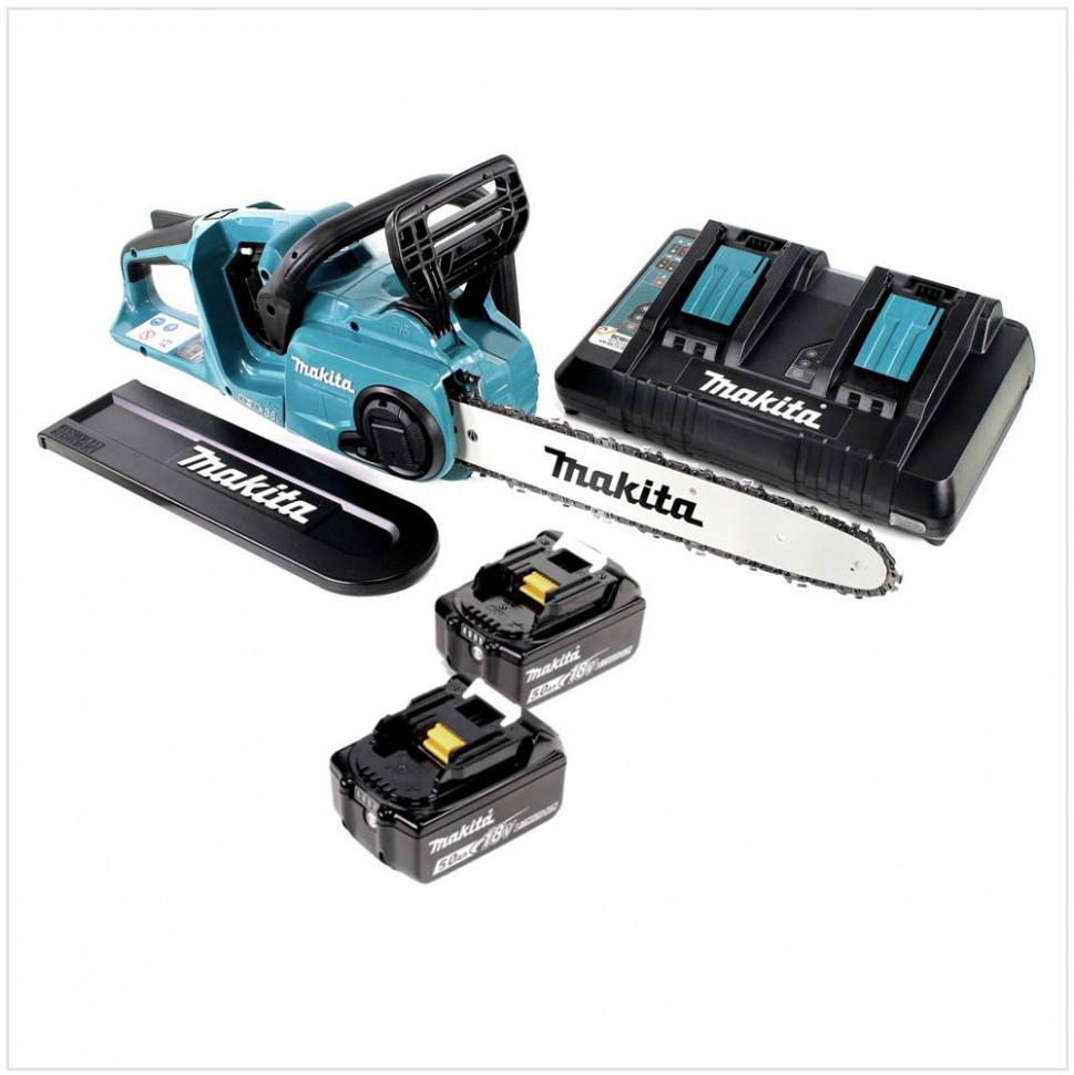 Аккумуляторная цепная пила Makita DUC353PT2 (2* 5АЧ, быстрое ЗУ)