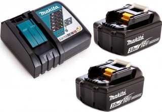 Набор 2 аккумулятора Makita BL 1830B 3 Ач и Зарядное устройство DC 18 RC (19RC30-2)