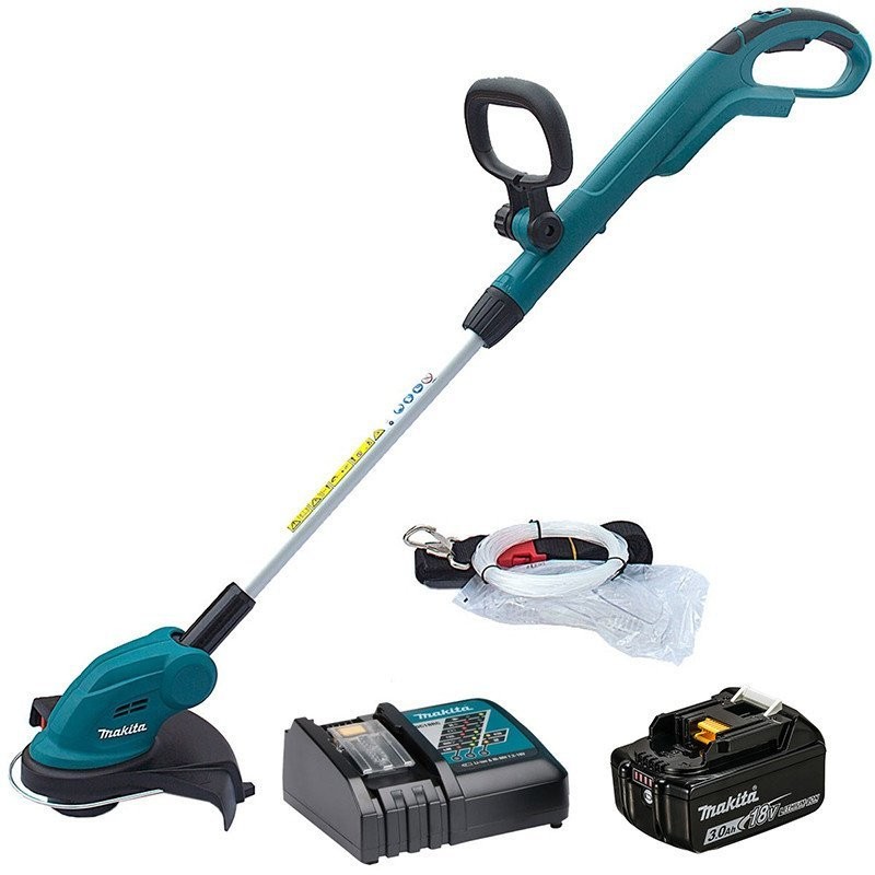 Аккумуляторный триммер Makita DUR181RF, 18В, 26см  (1* АКБ 3 Ач,  ЗУ)