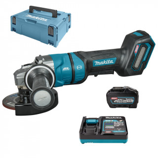 Аккумуляторная болгарка (УШМ) Makita GA050GT101 (125мм, 40В, 1*АКБ 5А·ч)