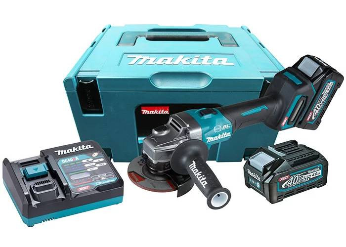 Аккумуляторная болгарка (УШМ) Makita GA004GM201 (115мм, 40В, 2*АКБ 4А·ч) Аккумуляторная болгарка (УШМ) Makita GA004GM201 (115мм, 40В, 2*АКБ 4А·ч)