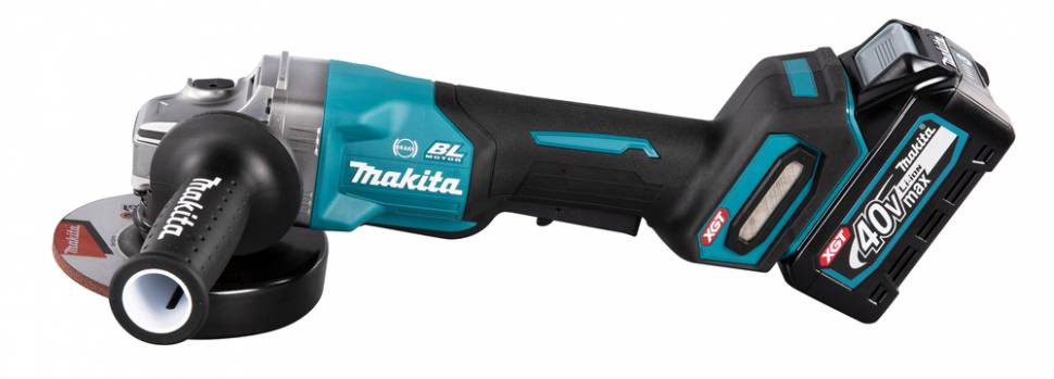 Аккумуляторная болгарка (УШМ) Makita GA013GM101 (125мм, 40В, 1*АКБ 4А·ч)