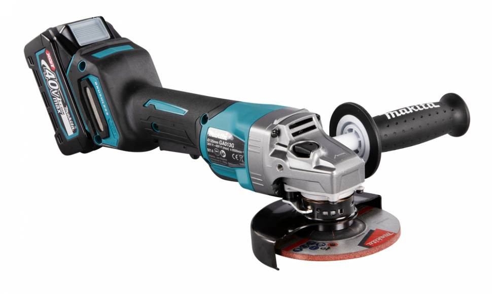 Аккумуляторная болгарка (УШМ) Makita GA013GM101 (125мм, 40В, 1*АКБ 4А·ч)