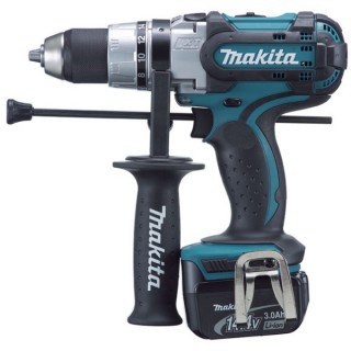 Аккумуляторная ударная дрель-шуруповерт Makita DHP 444 RFE (DHP444RFE)