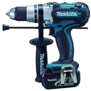 Аккумуляторная ударная дрель-шуруповерт Makita DHP 454 RFE (DHP454RFE)